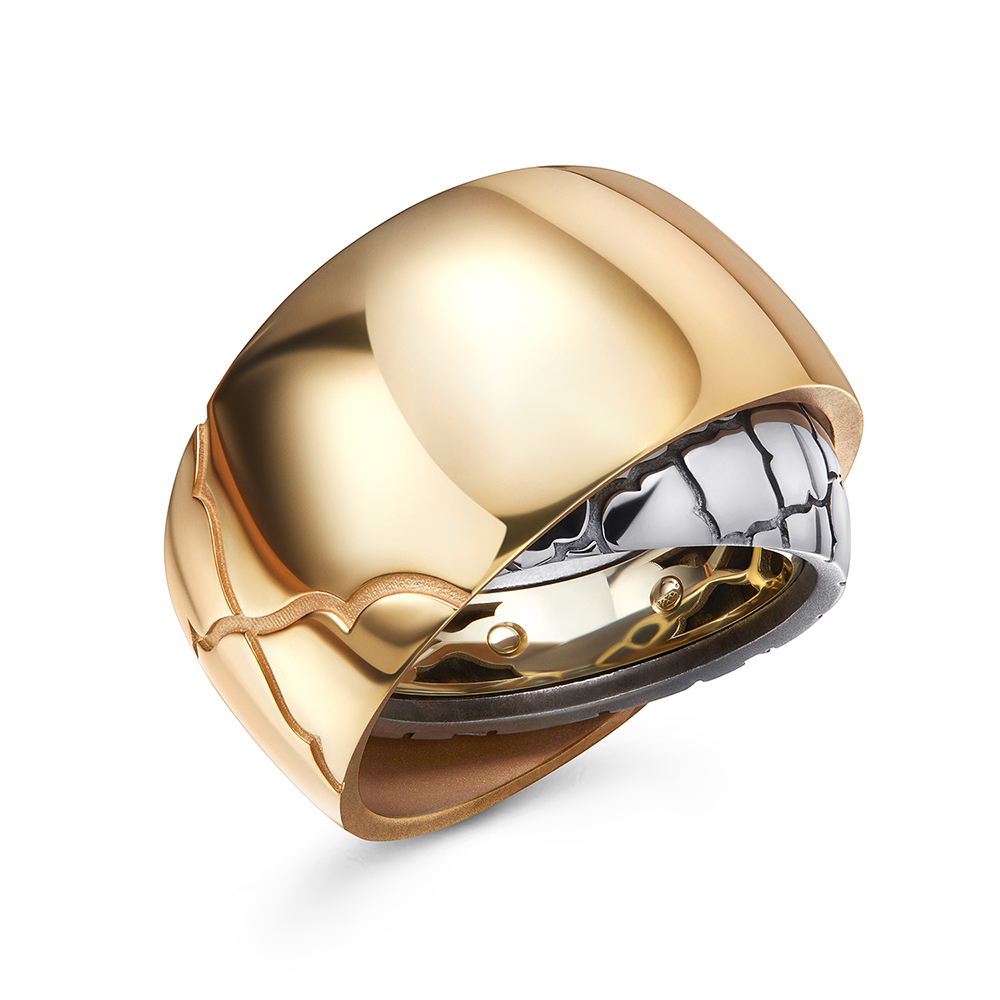 Кольцо из желтого золота/серебра р. 17,5 ARTEM ERMOLAEV Принцесса, бриллиант