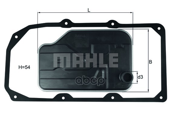 

Фильтр АКПП с прокладкой поддона MB W203/W204/W211/W212/W221/W222 KNECHT/MAHLE HX 124D