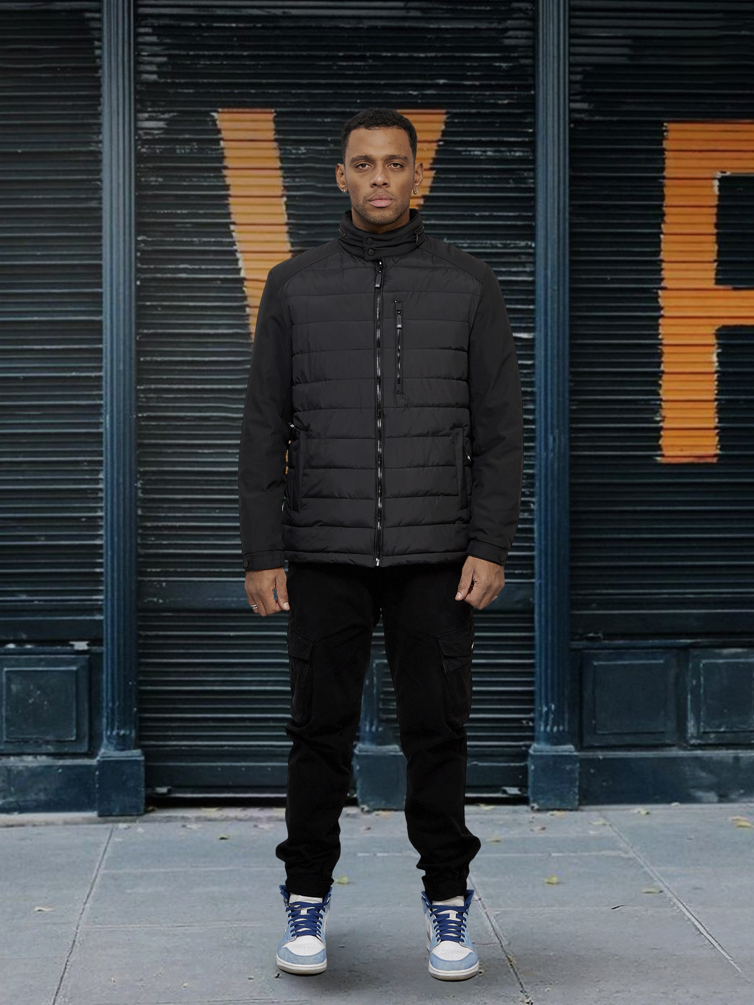 

Куртка мужская NoBrand OI-7305 черная 3XL, Черный, OI-7305