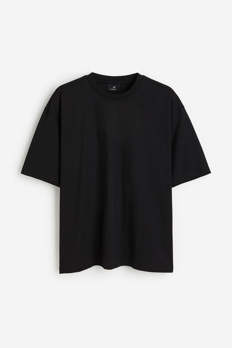 

Футболка мужская H&M 1035207 черная 3XL, Черный, 1035207