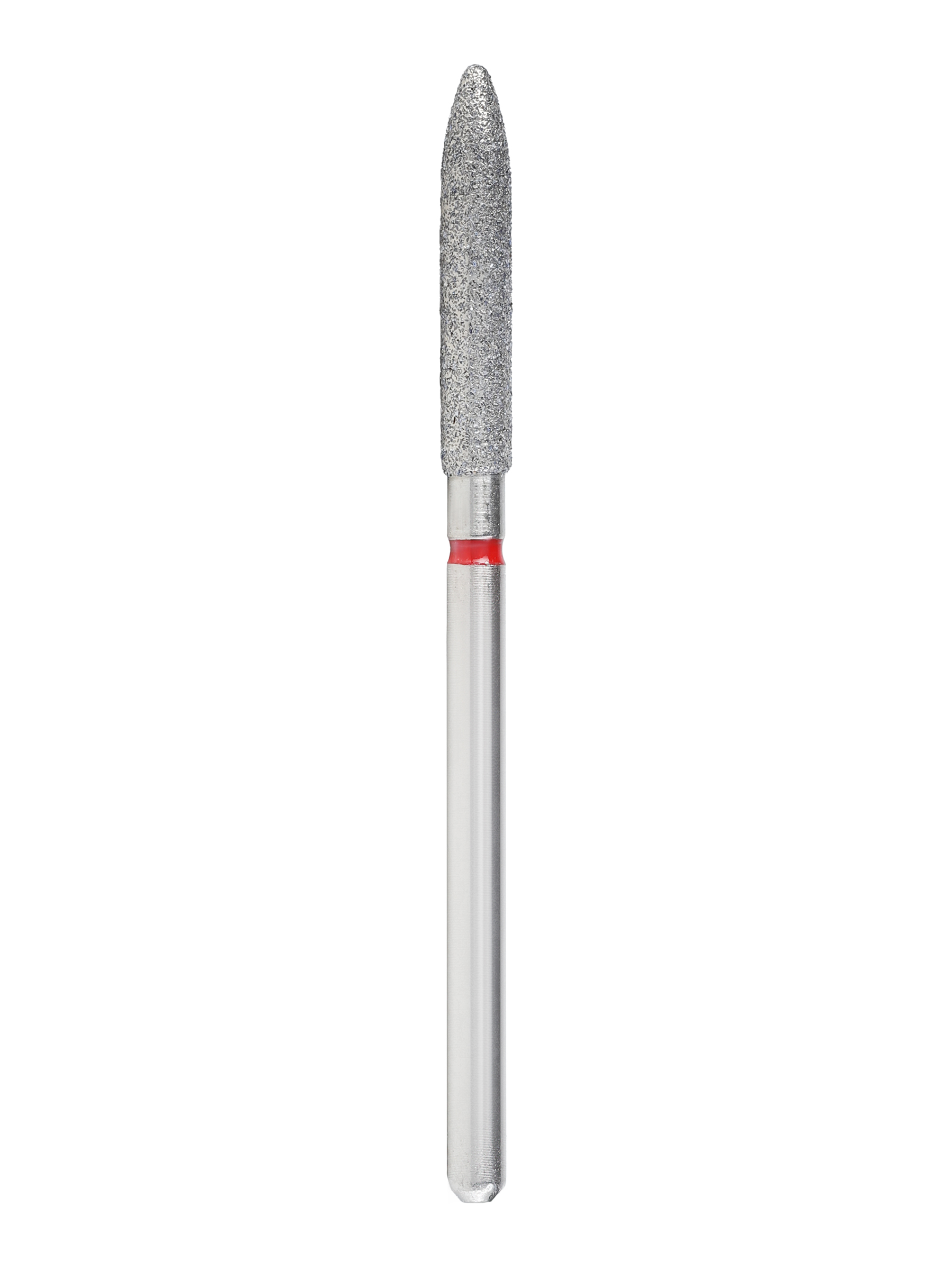 Алмазная фреза ICE NOVA 5/31К Цилиндр заостренный, красная полоса, 3,4 *16 мм