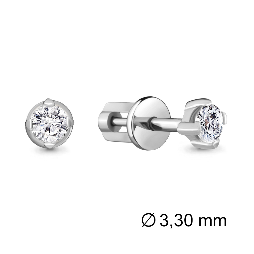 

Серьги из белого золота с бриллиантом Aquamarine Aquamarine 941338_585_бз, 941338_585_бз