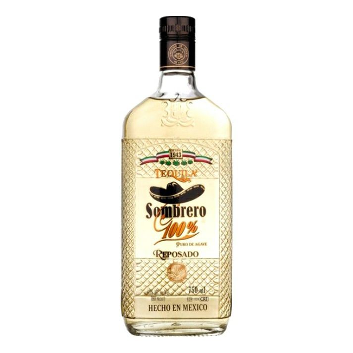 

Текила Sombrero Reposado 500 мл, Золотая