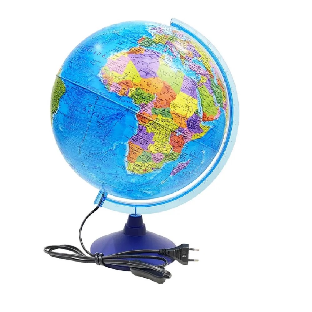 фото Глобус globen интерактивный политический d320, с подсветкой от батареек + атлас +vr-очки