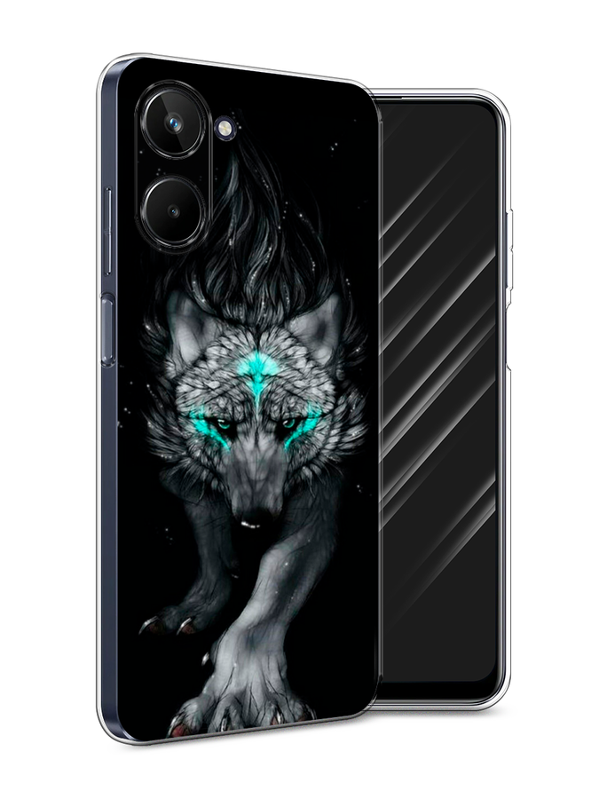 

Чехол Awog на Realme 10 5G "Волшебный волк", Черный;серый, 2512650-2