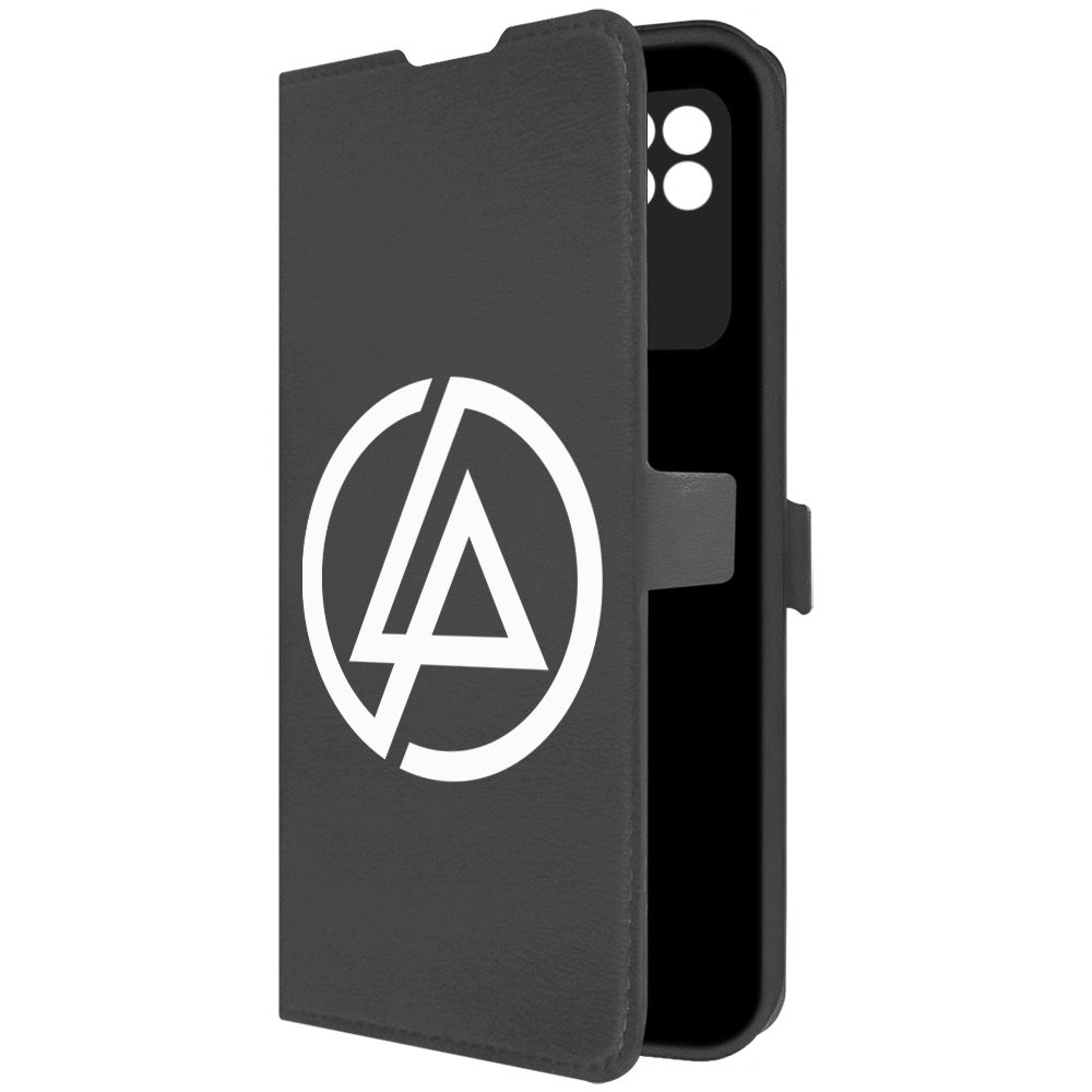 

Чехол-книжка Krutoff Eco Book для Xiaomi Redmi 10C Linkin Park черный