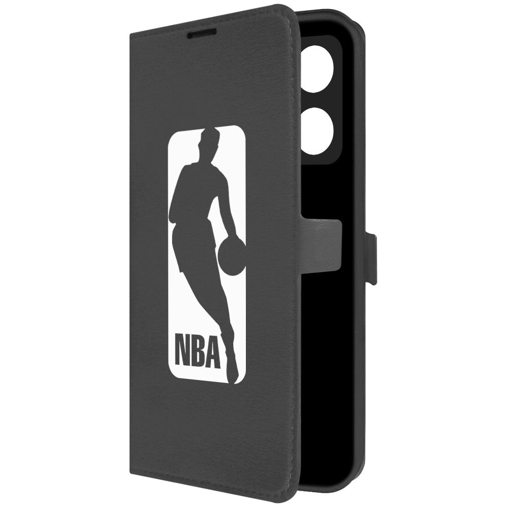 

Чехол-книжка Krutoff Eco Book для Poco X5 Pro NBA черный