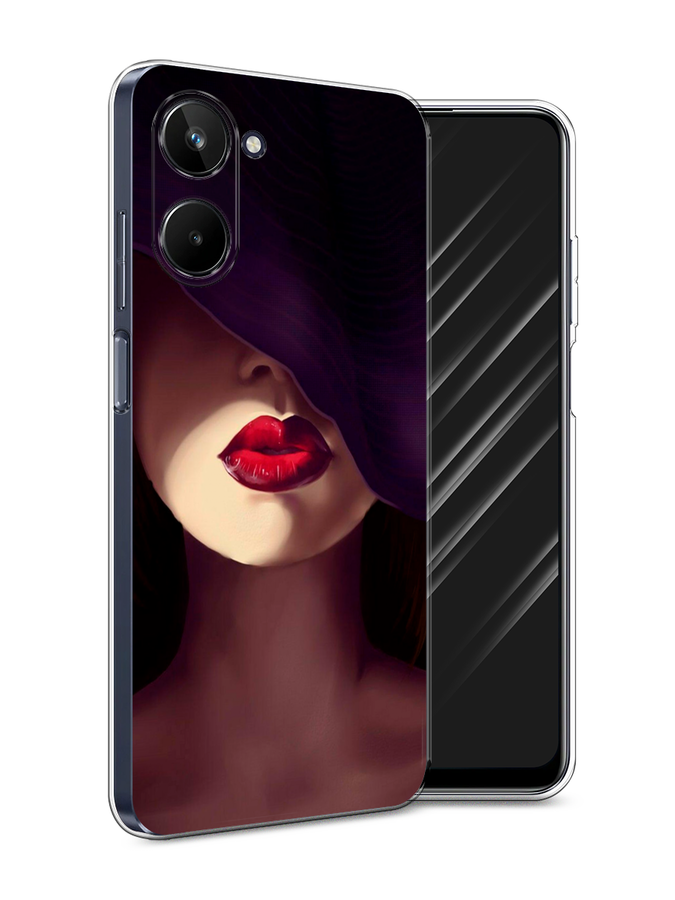

Чехол Awog на Realme 10 5G "Красные губы", Черный;бежевый;красный, 2512650-7