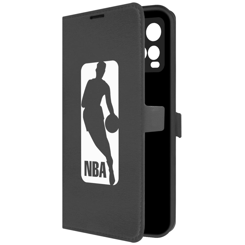 

Чехол-книжка Krutoff Eco Book для Vivo Y21 NBA черный