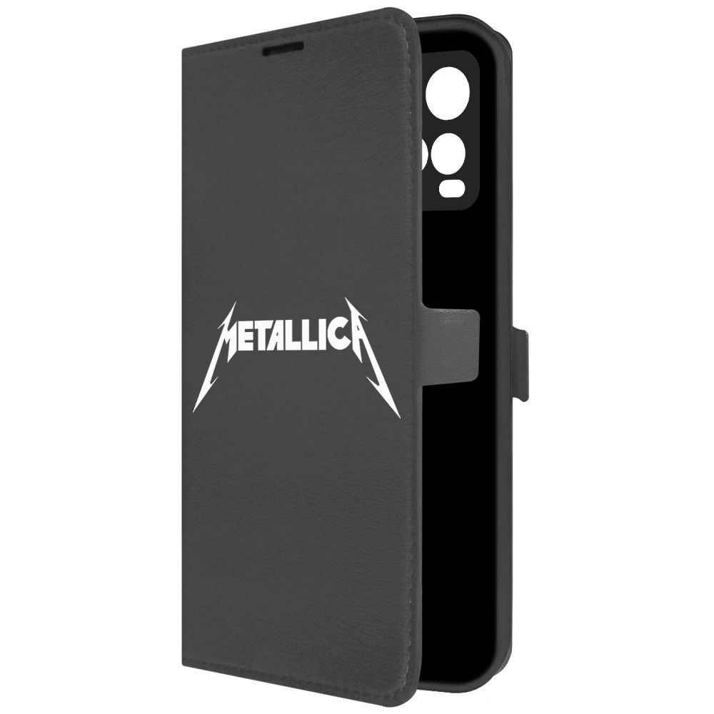 

Чехол-книжка Krutoff Eco Book для Vivo Y21 Metallica черный