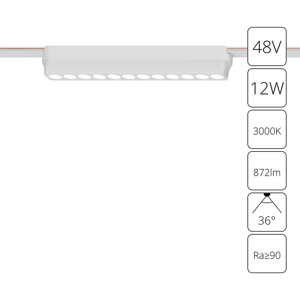 

Трековый магнитный светильник Arte Lamp Rapid A1154PL-1WH, Rapid