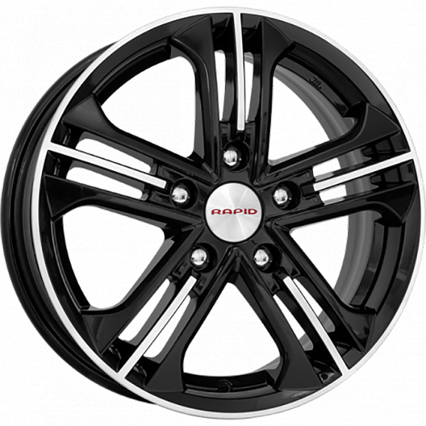 фото Колесный диск r15 5x100 6j et43 57,1 k&k trinity-оригинал (кс615) алмаз черный