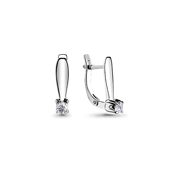 

Серьги из белого золота с бриллиантом Aquamarine Aquamarine 941283_585_бз, 941283_585_бз