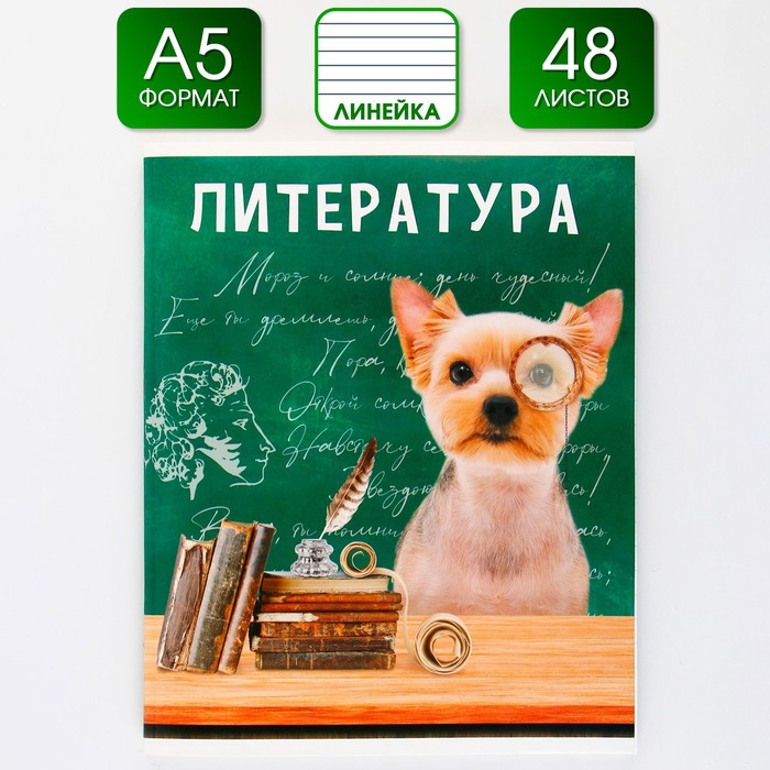 

Предметная тетрадь 48 л "МИЛЫЕ ПИТОМЦЫ" со справочными материалами "Литература"