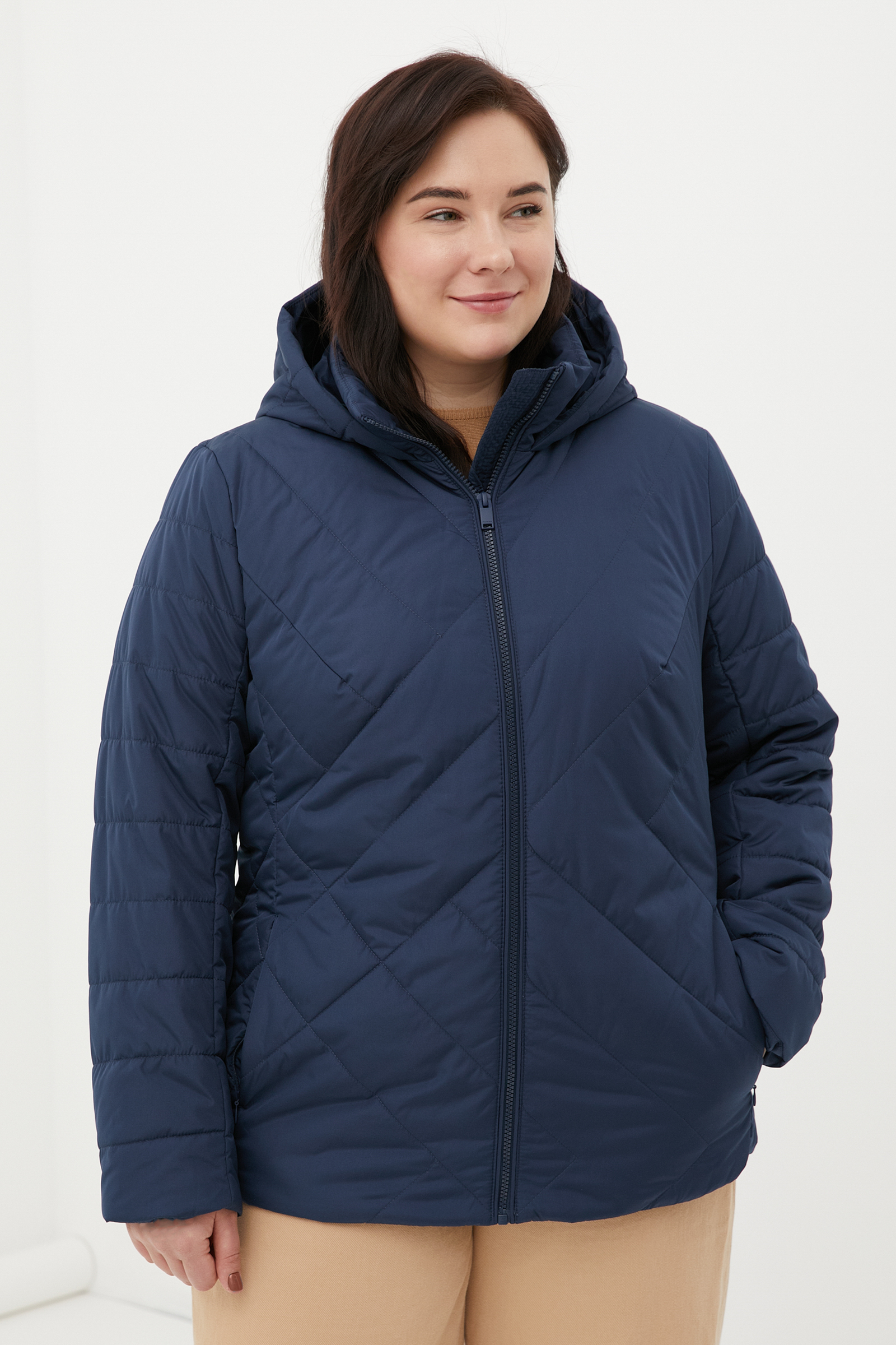 

Куртка женская Finn Flare FBC16004 синяя 5XL, FBC16004