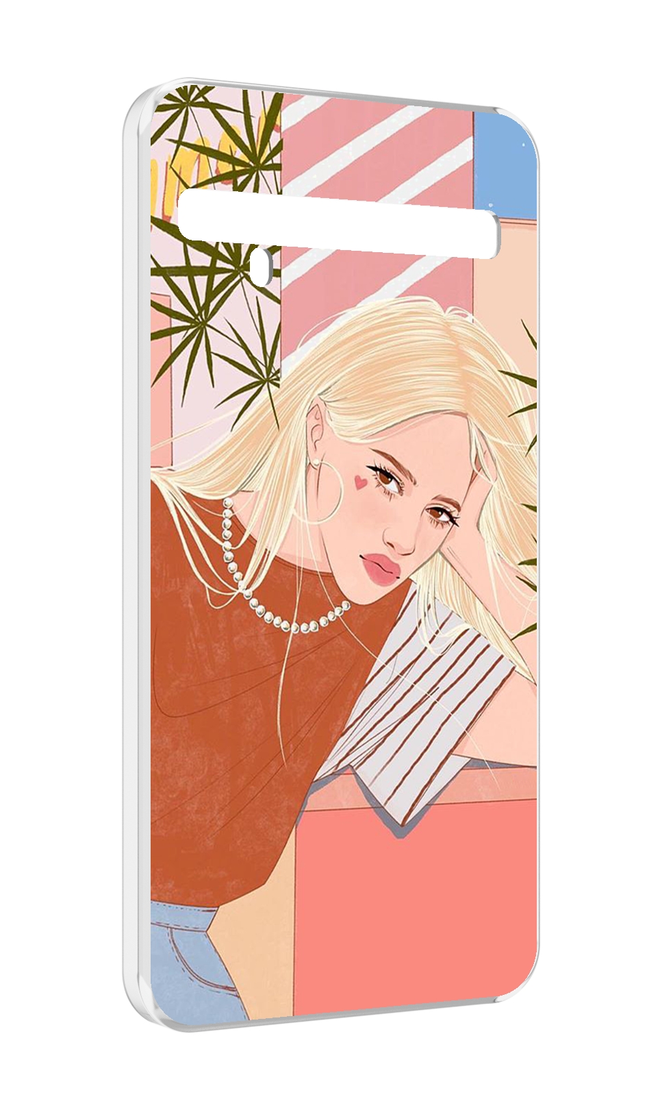 

Чехол MyPads летняя-девочка женский для TCL 10 Pro / TCL 10 + Plus, Прозрачный, Tocco