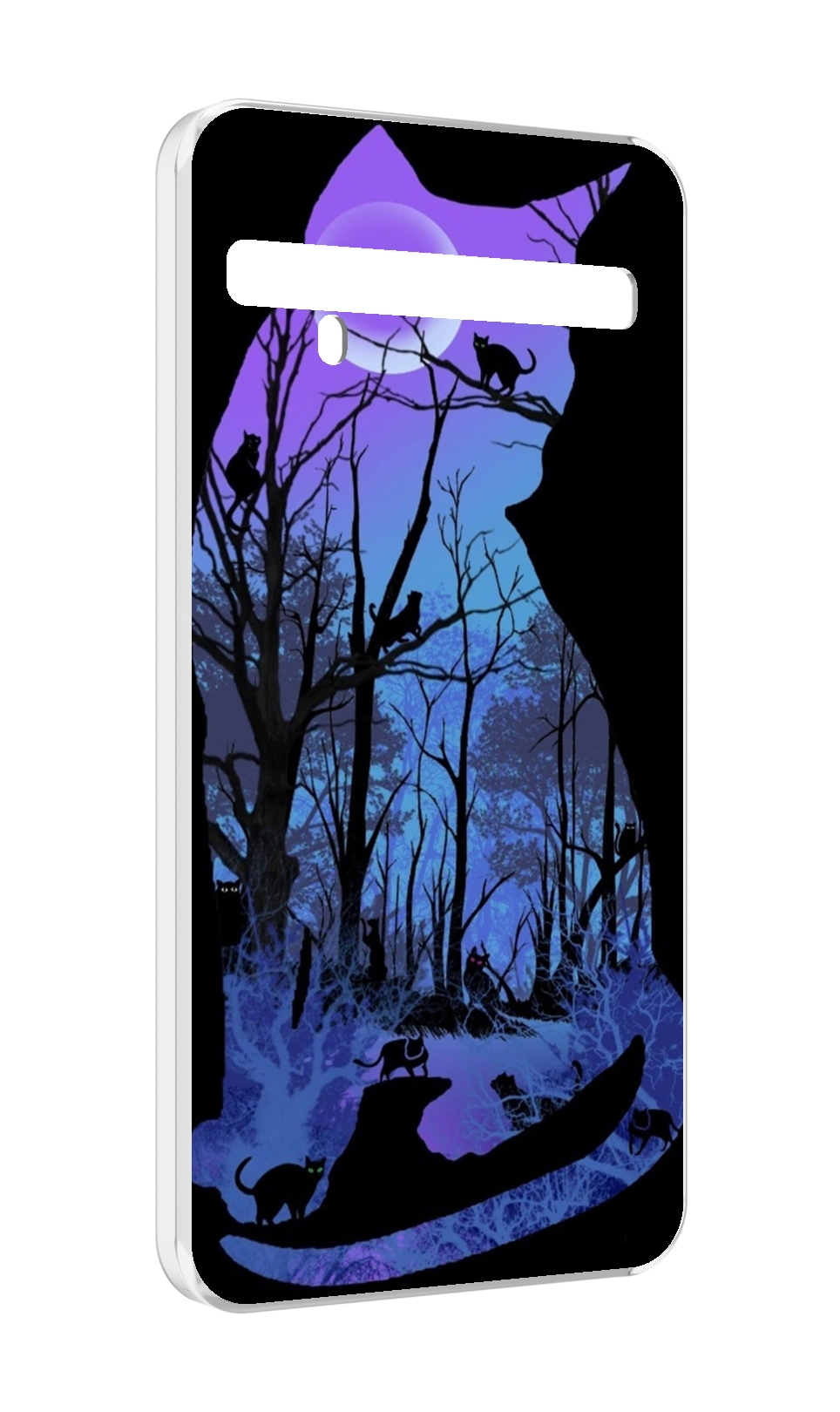 

Чехол MyPads лес внутри кота для TCL 10 Pro / TCL 10 + Plus, Прозрачный, Tocco