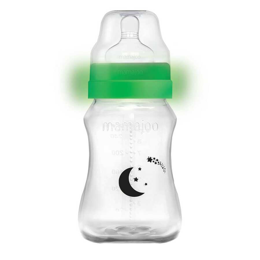 Бутылочка Mamajoo для кормления антиколиковая 6 м+ Night&Day Feeding Bottle 270мл.