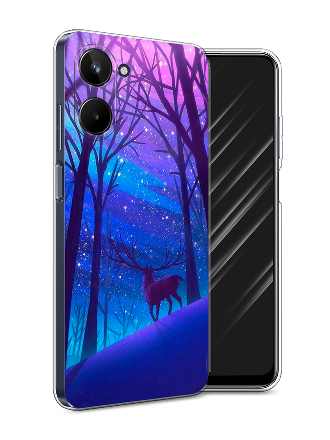 

Чехол Awog на Realme 10 5G "Северный олень", Фиолетовый;голубой;синий, 2512650-2