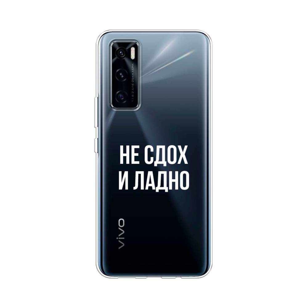 фото Силиконовый чехол "не сдох и ладно" на vivo v20 se awog