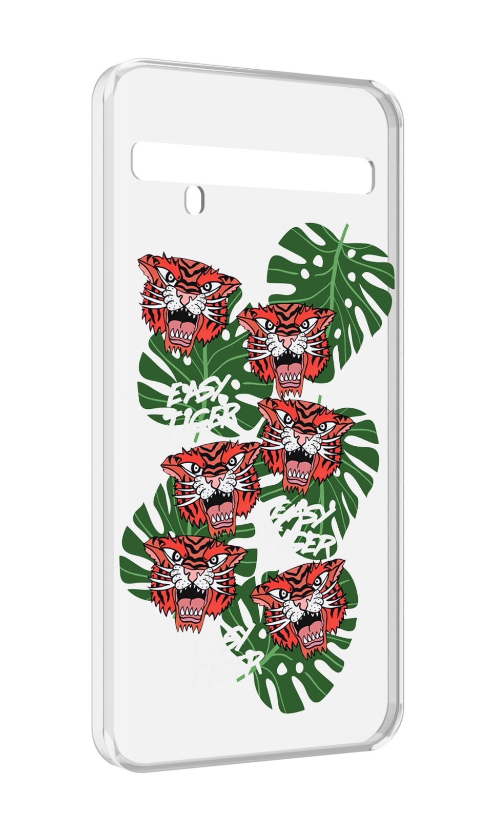 

Чехол MyPads красные-тигры для TCL 10 Pro / TCL 10 + Plus, Прозрачный, Tocco