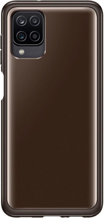 фото Чехол samsung soft clear cover для galaxy a12 black (ef-qa125tbegru)