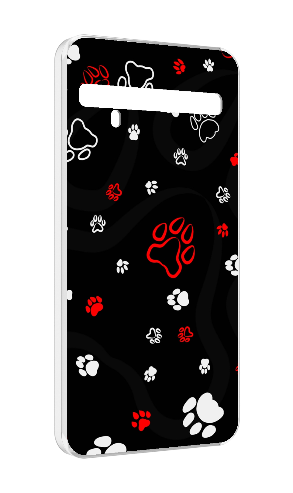 

Чехол MyPads кошачьи-лапки для TCL 10 Pro / TCL 10 + Plus, Прозрачный, Tocco