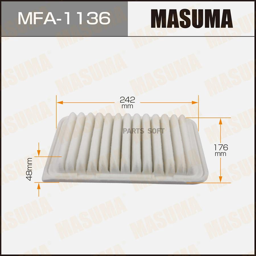 

Фильтр Воздушный Masuma Mfa-1136 Masuma арт. MFA-1136