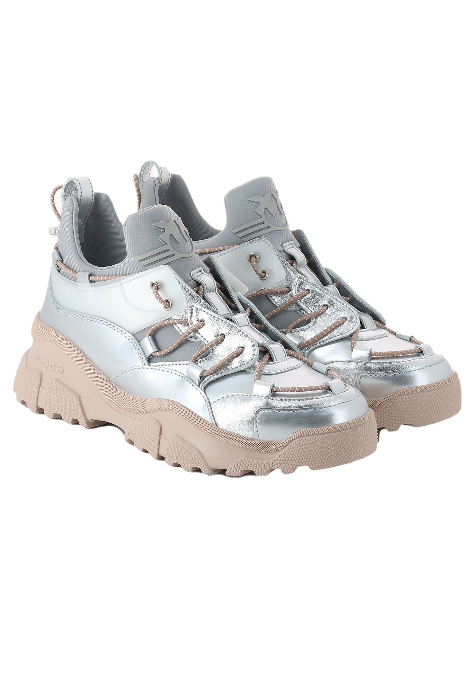 

Кроссовки женские PINKO 116427 серебряные 36 EU, 116427