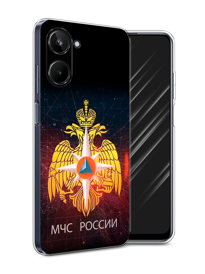 

Чехол Awog на Realme 10 5G "МЧС России", Черный;желтый;красный, 2512650-5