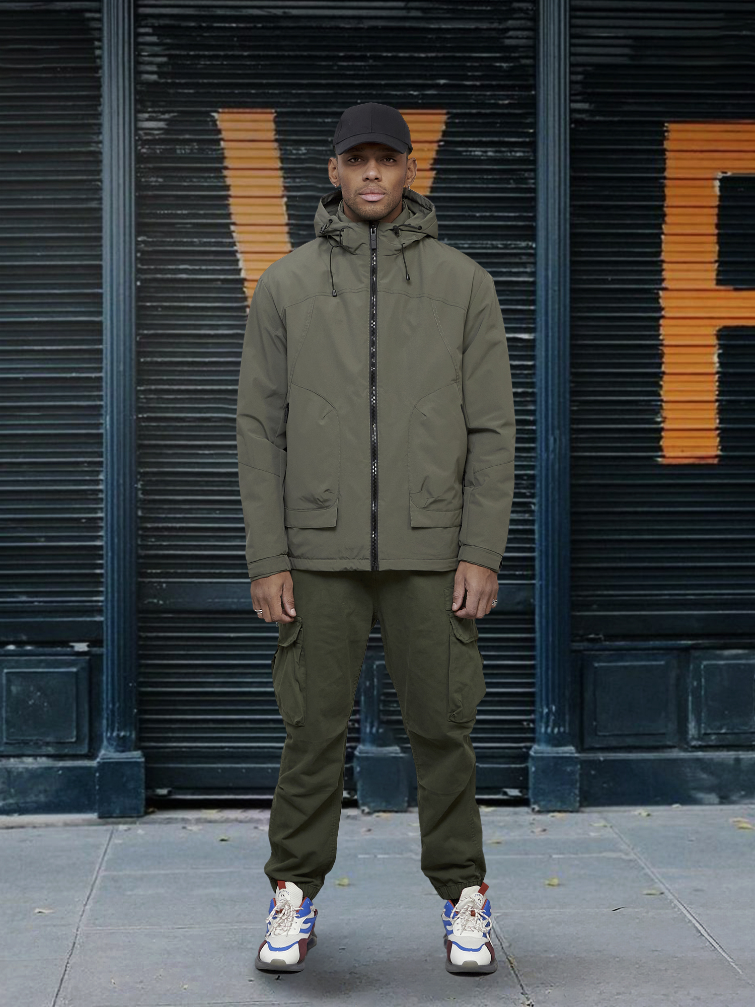 

Куртка мужская NoBrand OI-7322 хаки XL, OI-7322