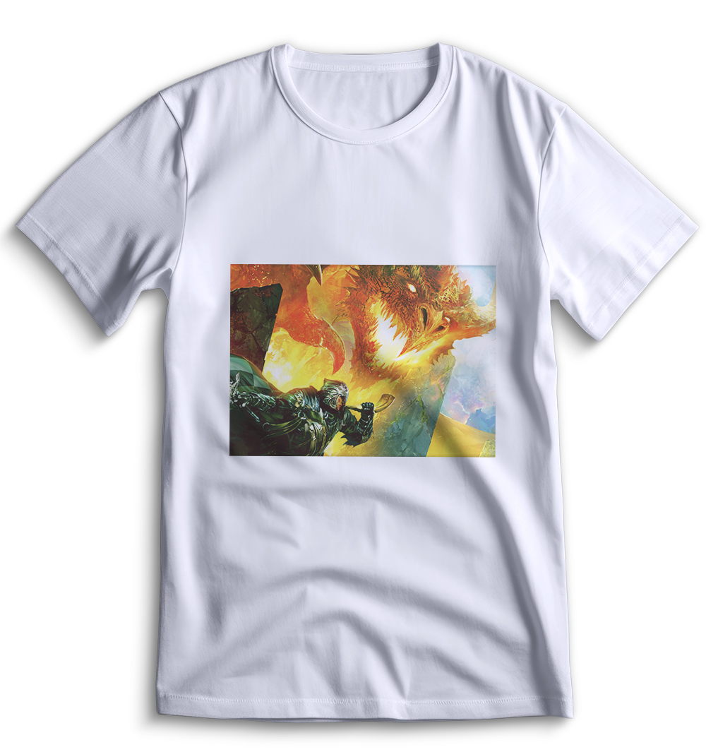 Белая футболка Top T-shirt Подземелья и драконы Dungeons