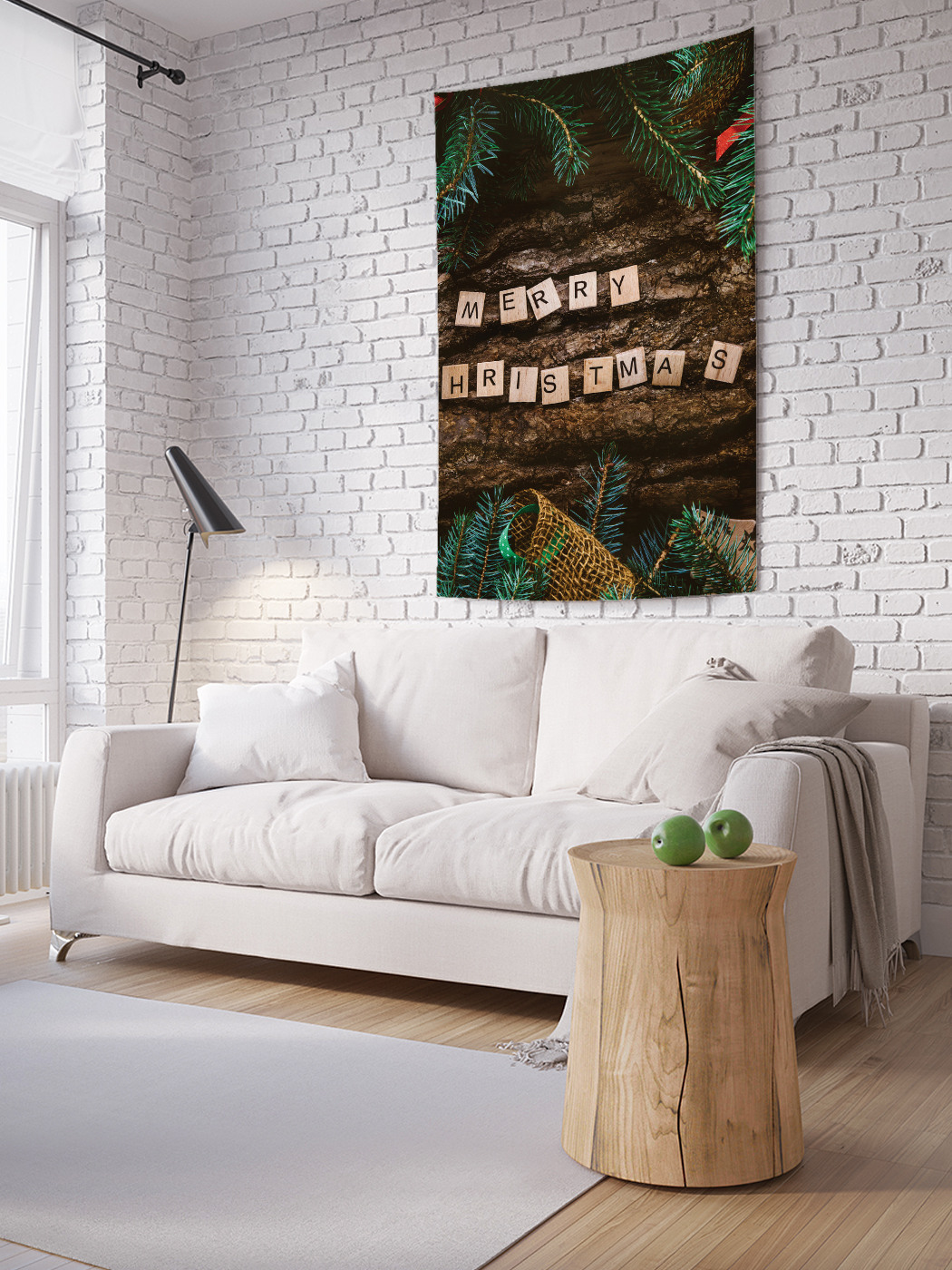 

Вертикальное фотопанно на стену JoyArty Рождественские кубики 100x150 см, Рождественские кубики