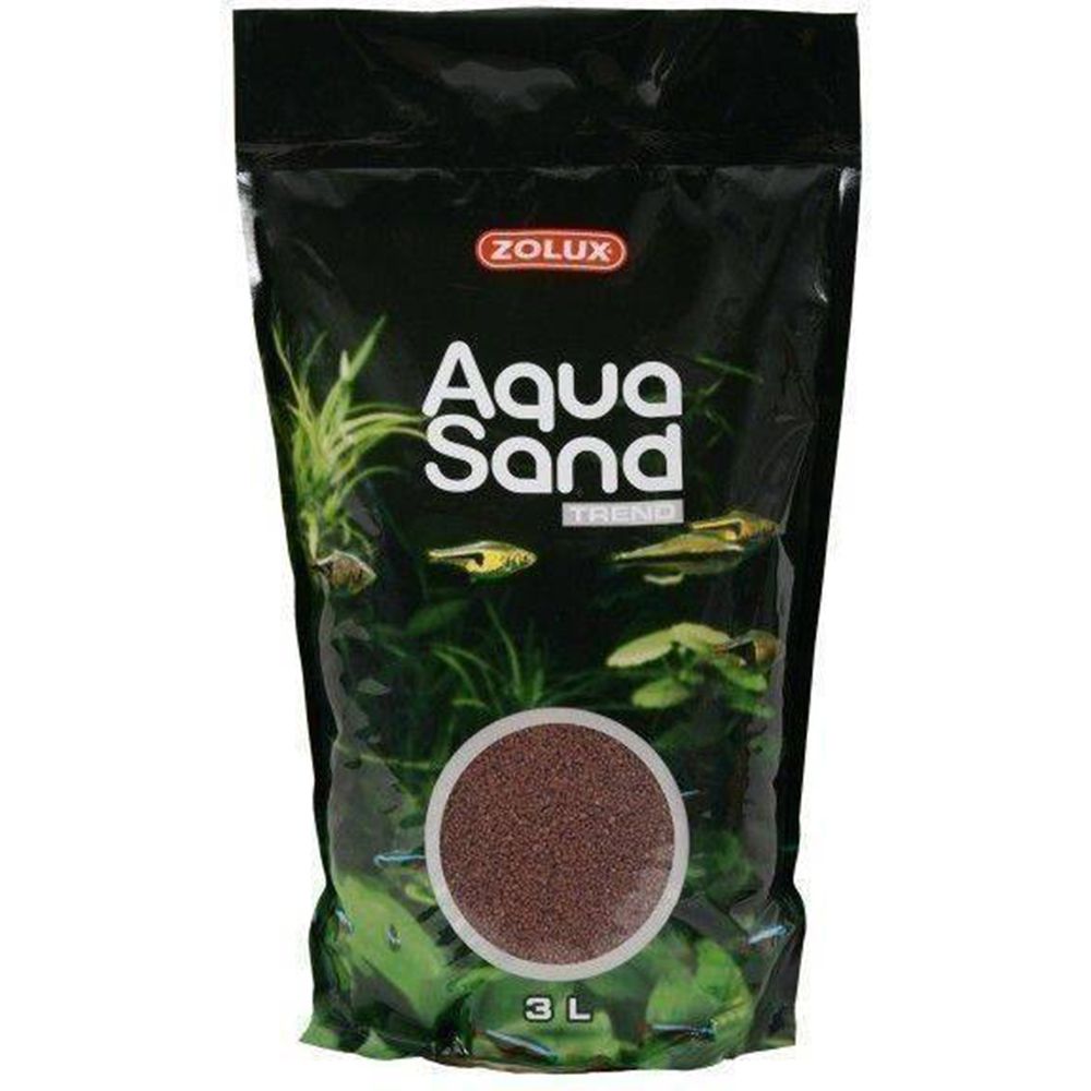 Грунт для аквариумов ZOLUX Aquasand Trend Cocoa Brown, 4,72 кг, 3 л