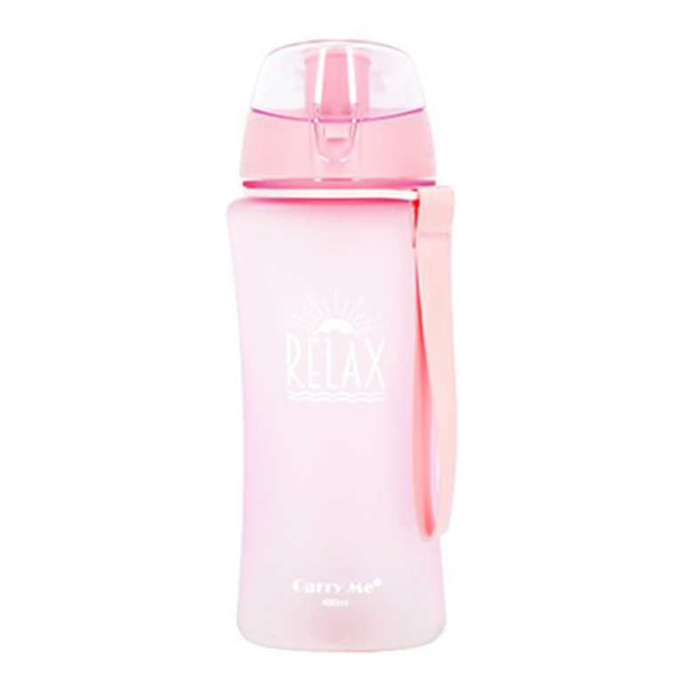 фото Бутылка для воды fun relax матовая 480 мл розовая