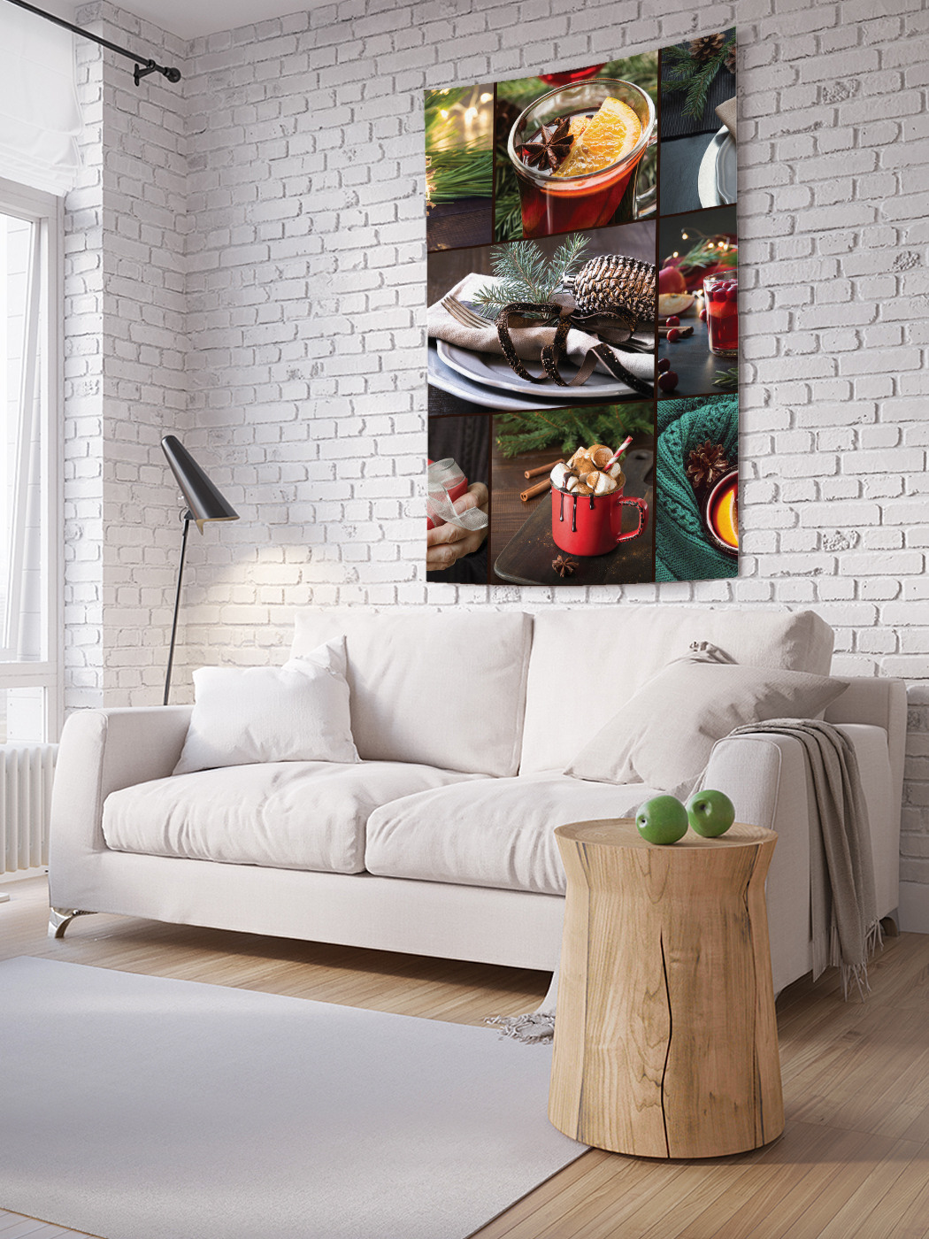 

Вертикальное фотопанно на стену JoyArty Новогодний коллаж 100x150 см, Новогодний коллаж