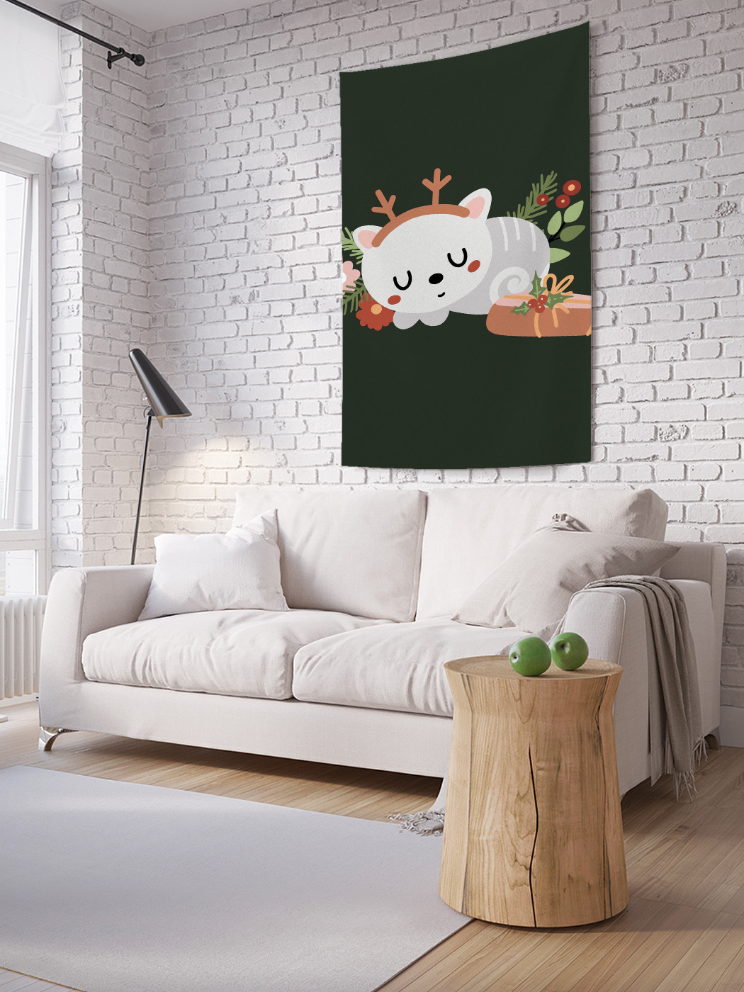

Вертикальное фотопанно на стену JoyArty Котик с рожками 100x150 см, Котик с рожками