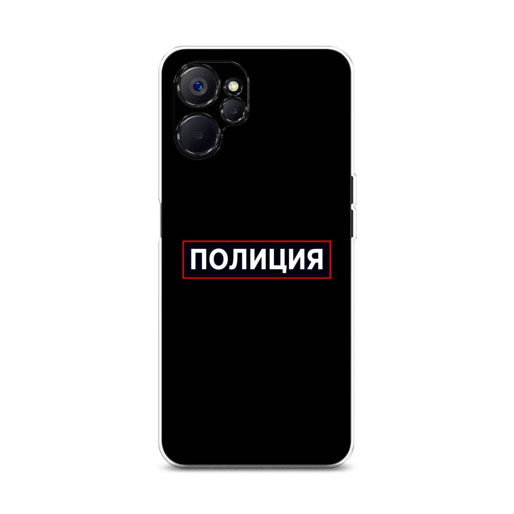 

Чехол Awog на Realme 10 5G "Police logo", Черный;белый;красный, 2512650-5