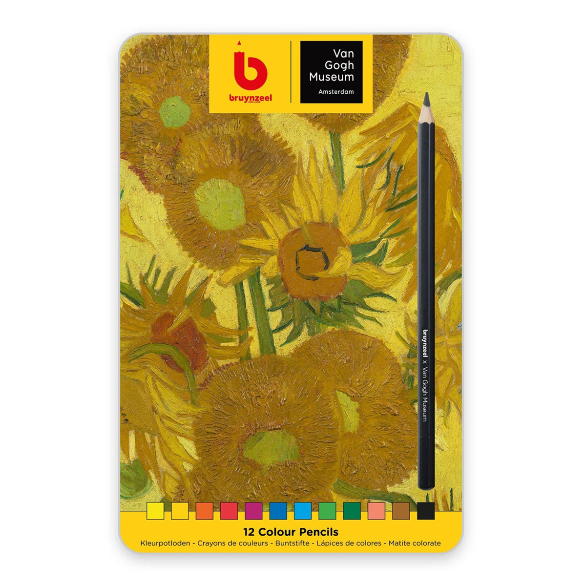 

Bruynzeel Набор цветных карандашей "Van Gogh Museum" Bruynzeel, 12цв. (метал. коробка), Серый;коричневый;черный;красный;синий;зеленый;оранжевый;желтый;фиолетовый;розовый