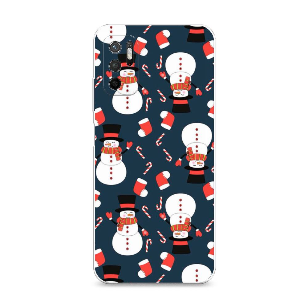 

Чехол на Xiaomi Redmi Note 11SE "Синие снеговики", Синий;белый;красный, 315950-5