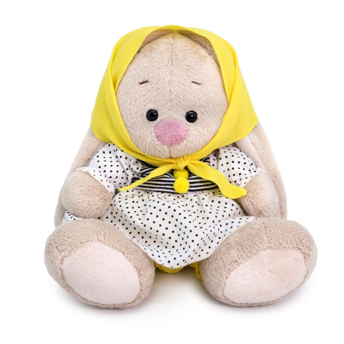 

Мягкая игрушка «Зайка Ми в платье с косынкой», 15 см