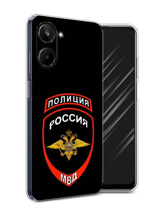 

Чехол Awog на Realme 10 5G "Полиция шеврон", Черный;красный;белый, 2512650-5