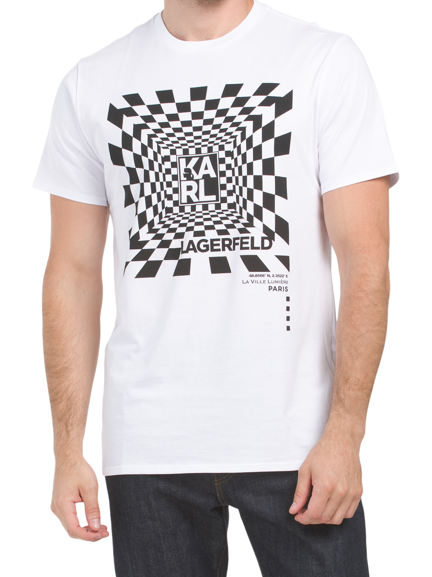 

Футболка мужская Karl Lagerfeld LM1O2074 белая M, LM1O2074