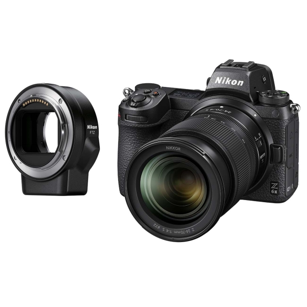 Фотоаппарат системный Nikon Z 6 II 24-70mm + FTZ Adapter Z6 II Black Kit 24-70mm f/4 S + FTZ Adapter