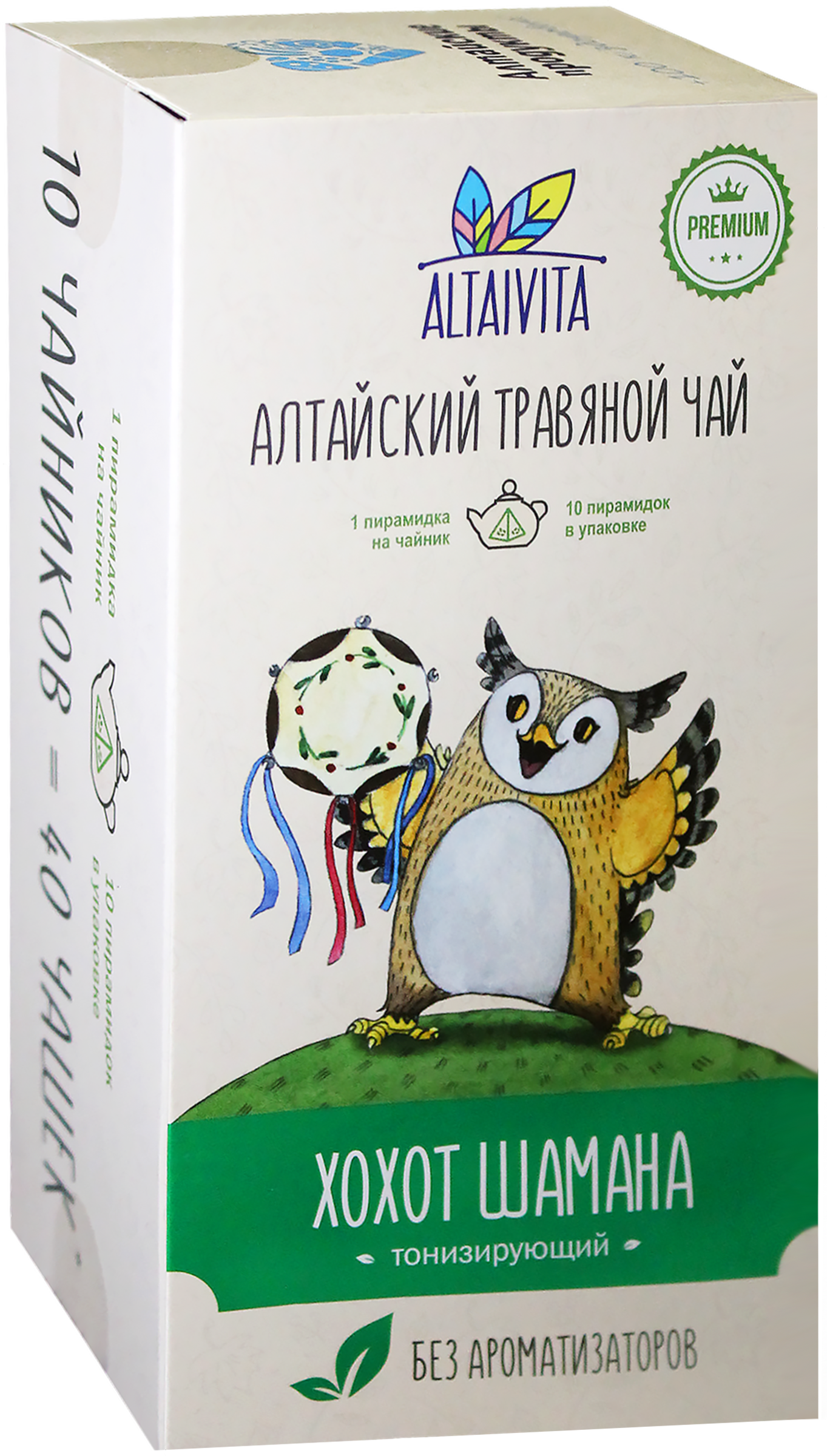 Чай травяной AltaiVita Хохот Шамана Тонизирующий 10 пак