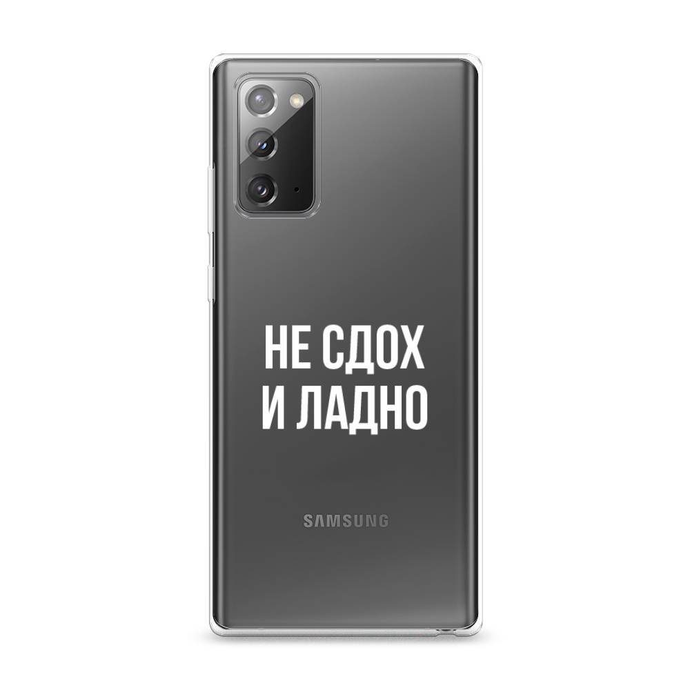 фото Силиконовый чехол "не сдох и ладно" на samsung galaxy note 20 awog