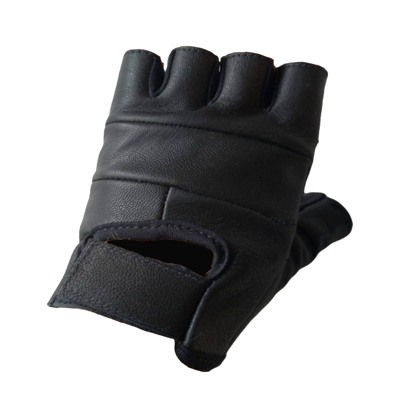 

Перчатки мужские митенки, чёрные L 10, митенки