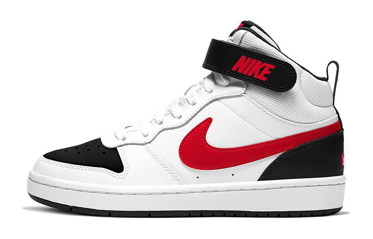 

Кеды унисекс Nike Court Borough Mid 2 GS белые 39 EU, Белый, Court Borough Mid 2 GS