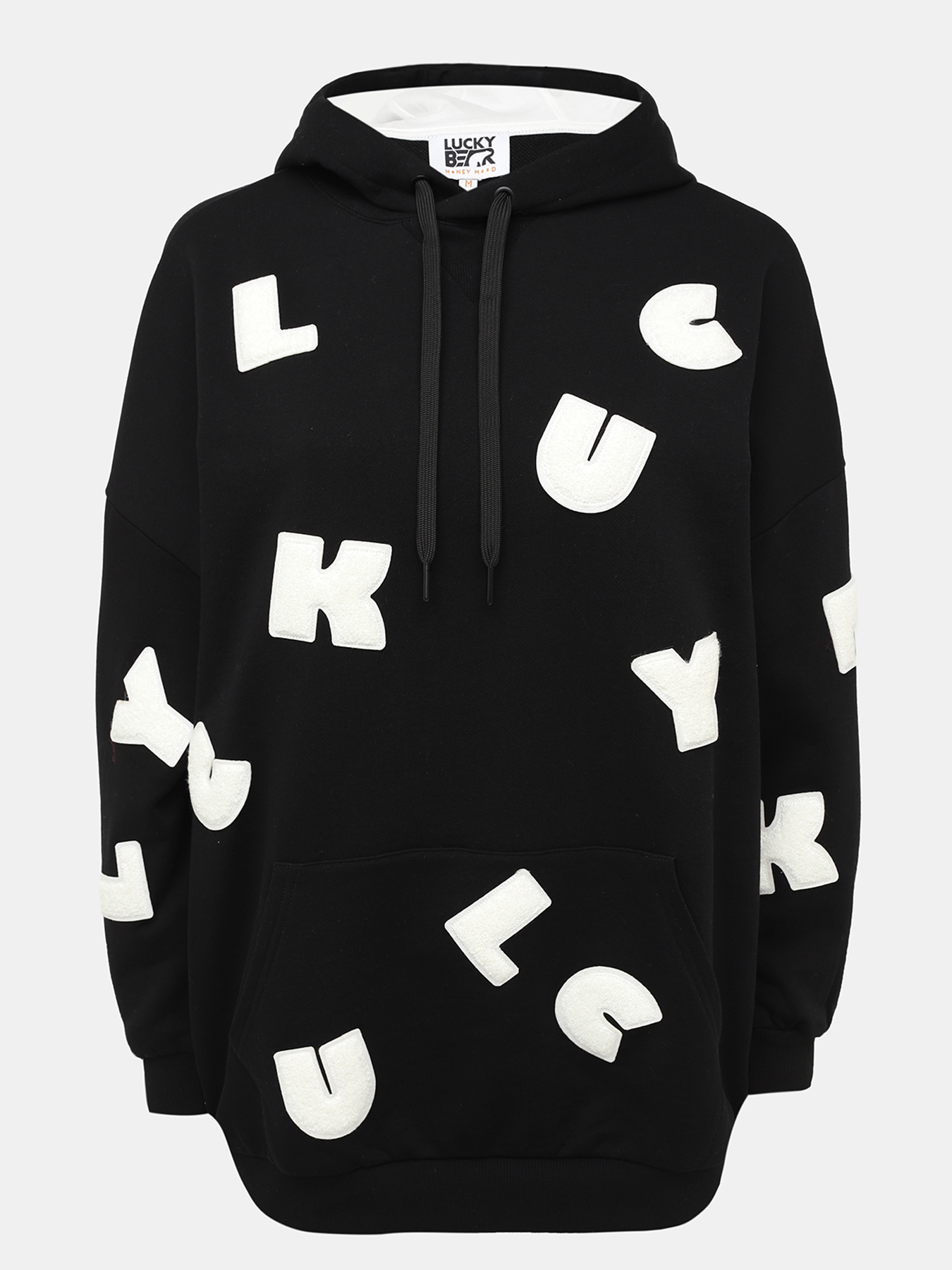 

Худи женское Lucky Bear 000001446 черное 48 RU, Черный, 000001446