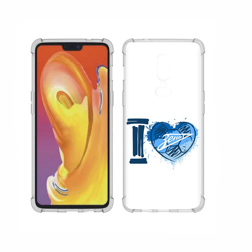 

Чехол MyPads Tocco для OnePlus 6 ФК я люблю зенит, Прозрачный, Tocco